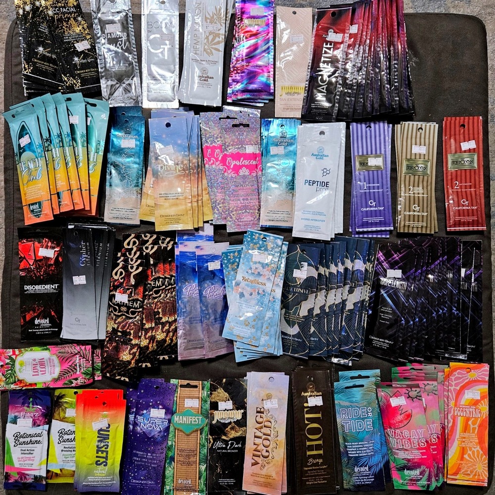 30 Premium Tan Packets Mystery Variety Pack Bronzer Tanning Intensifier - Picture 1 of 1